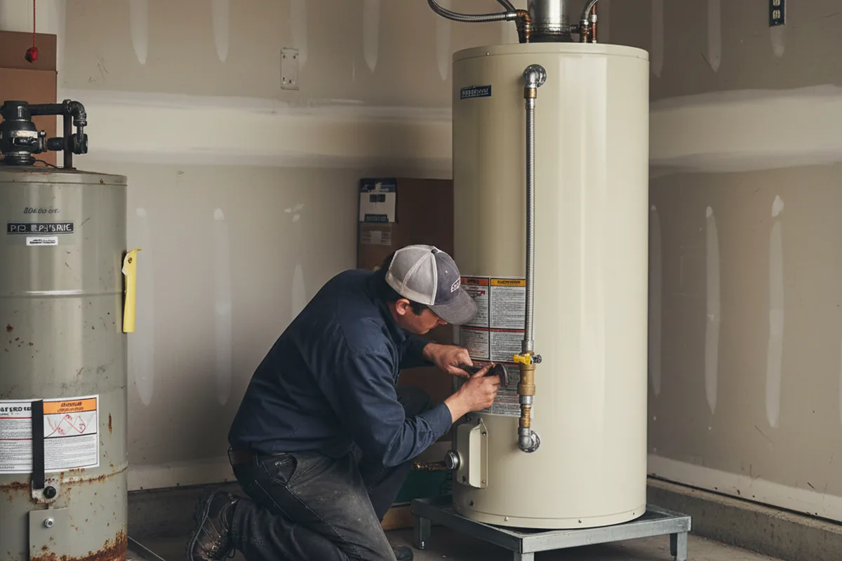 Water heater and shutoff valve replacement in Pine Valley